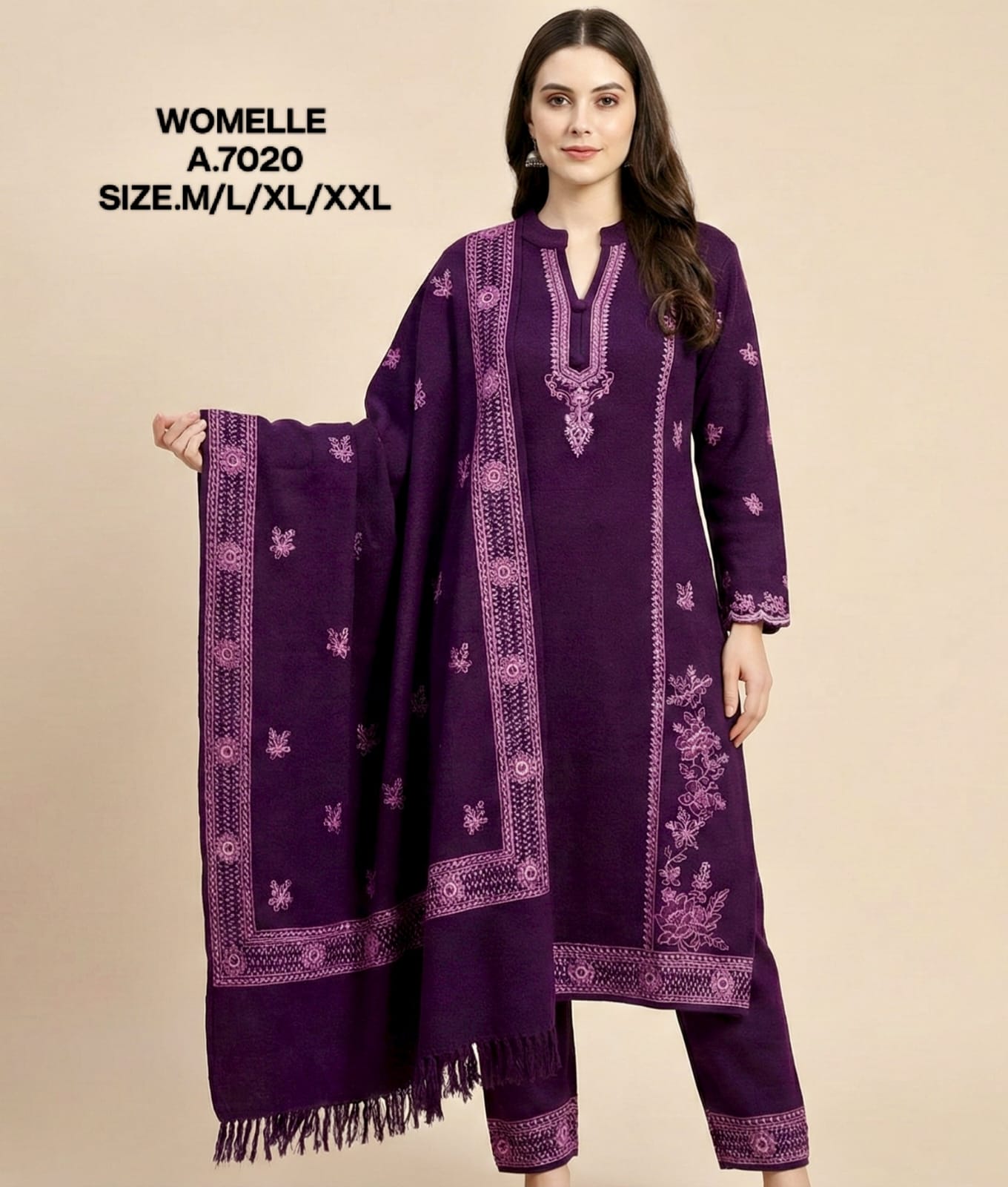 WOMELLE-KURTI SET-7020
