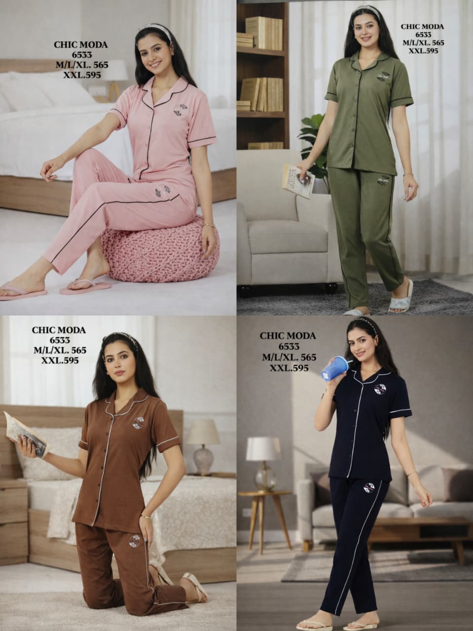 CHIC MODA-NIGHT SUIT-6533