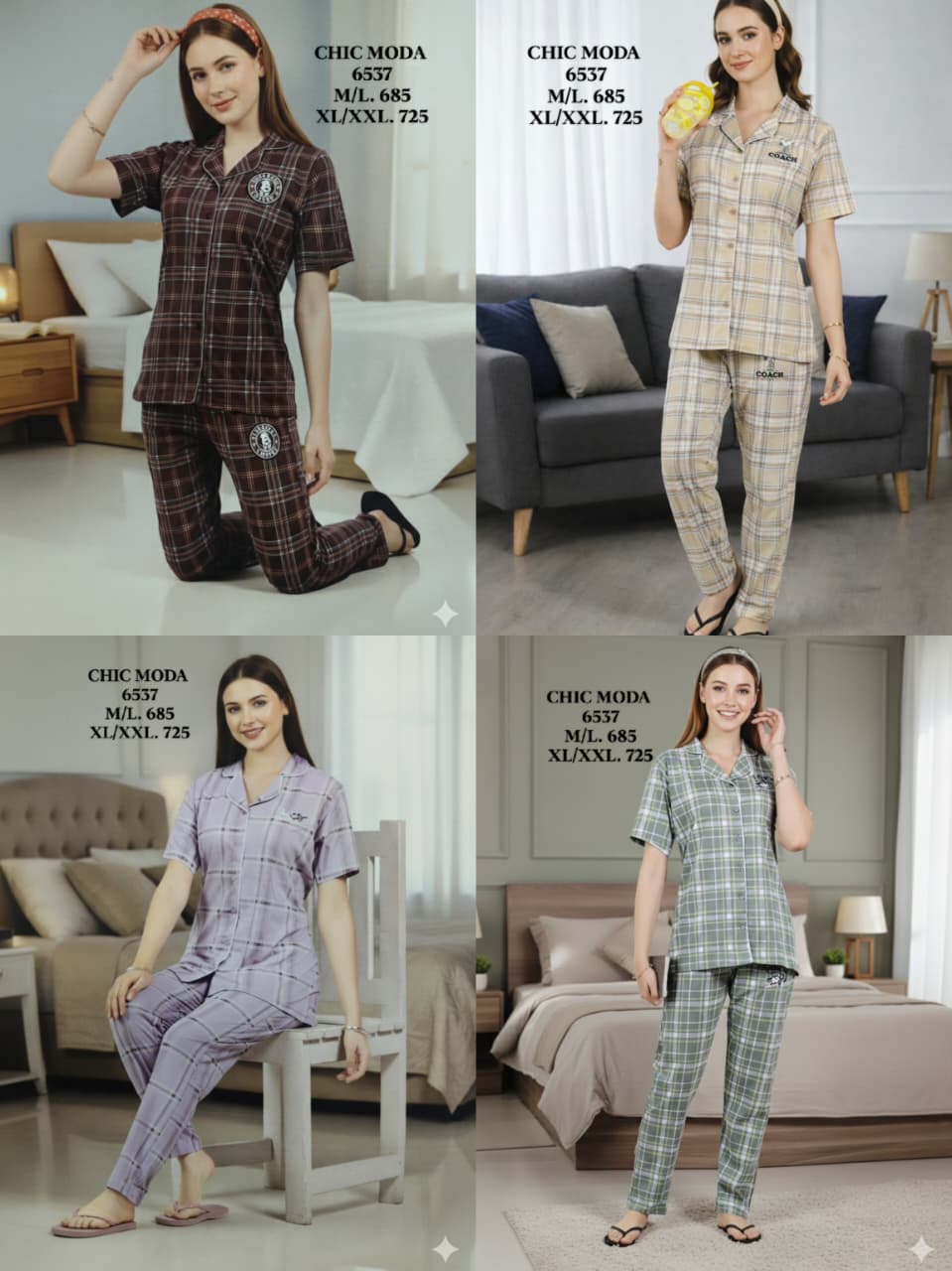 CHIC MODA-NIGHT SUIT-6537