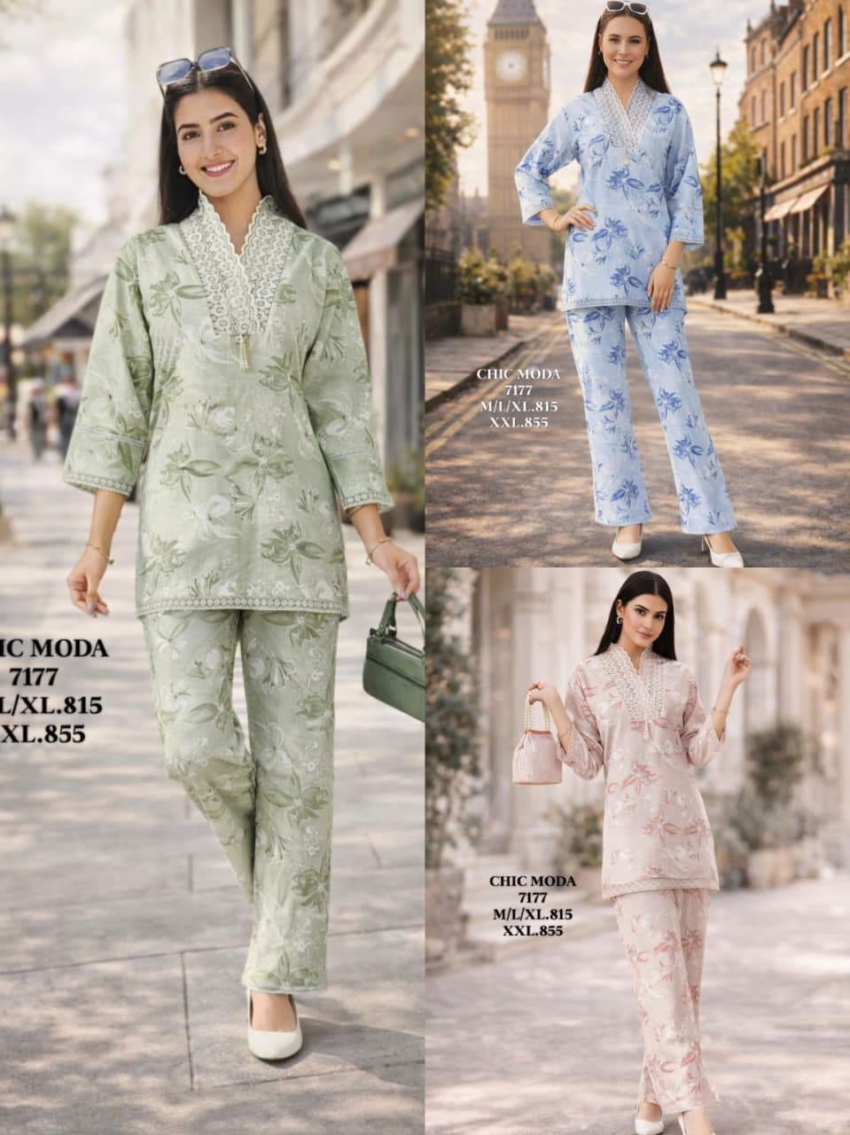 CHIC MODA-NIGHT SUIT-7177