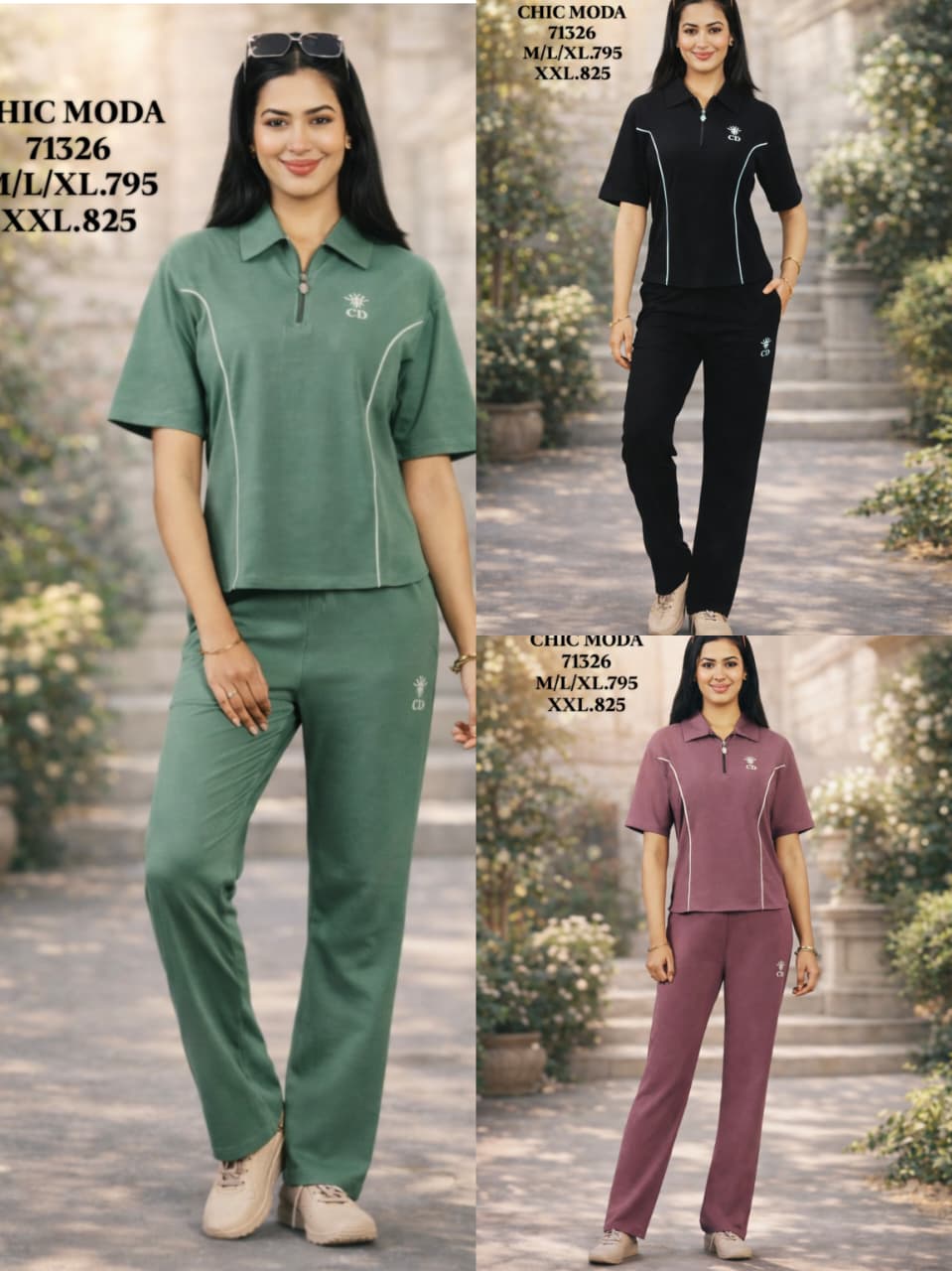 CHIC MODA-CORD SET-71326