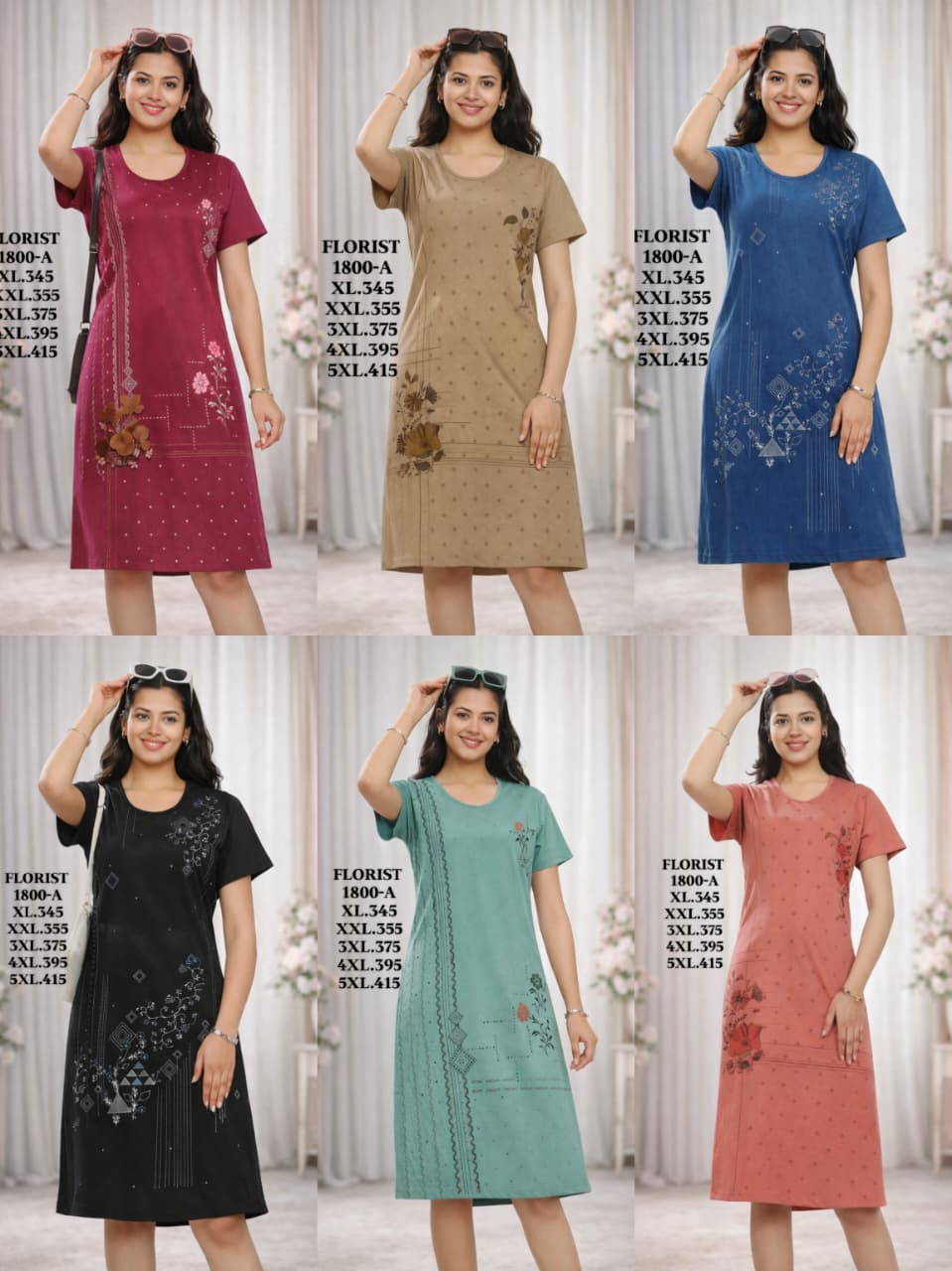 FLOURIST-LONG T-SHIRT-1800-A