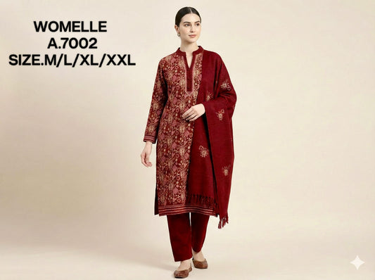 WOMELLE-KURTI SET-7002
