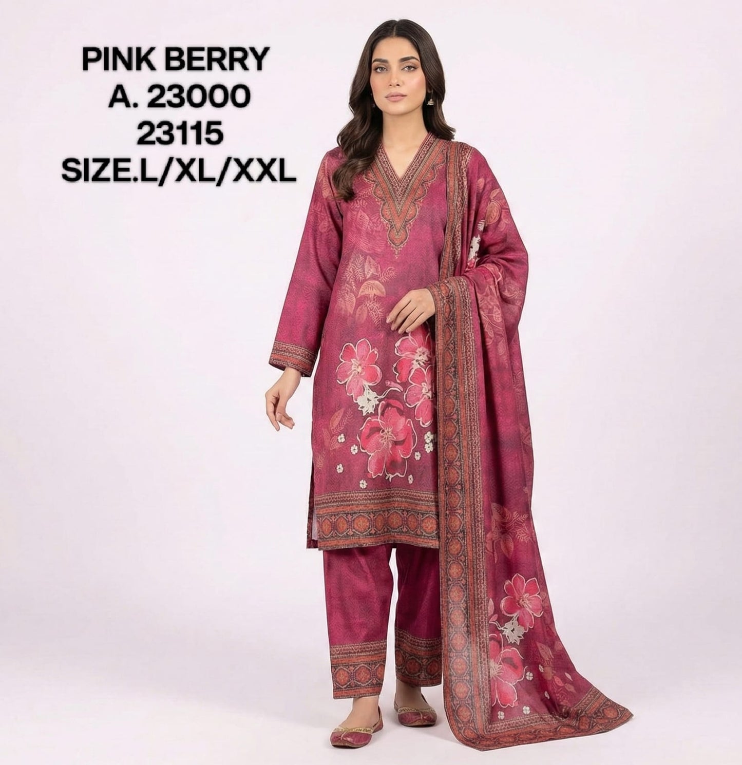 PINK BERRY-KURTI SET-23115