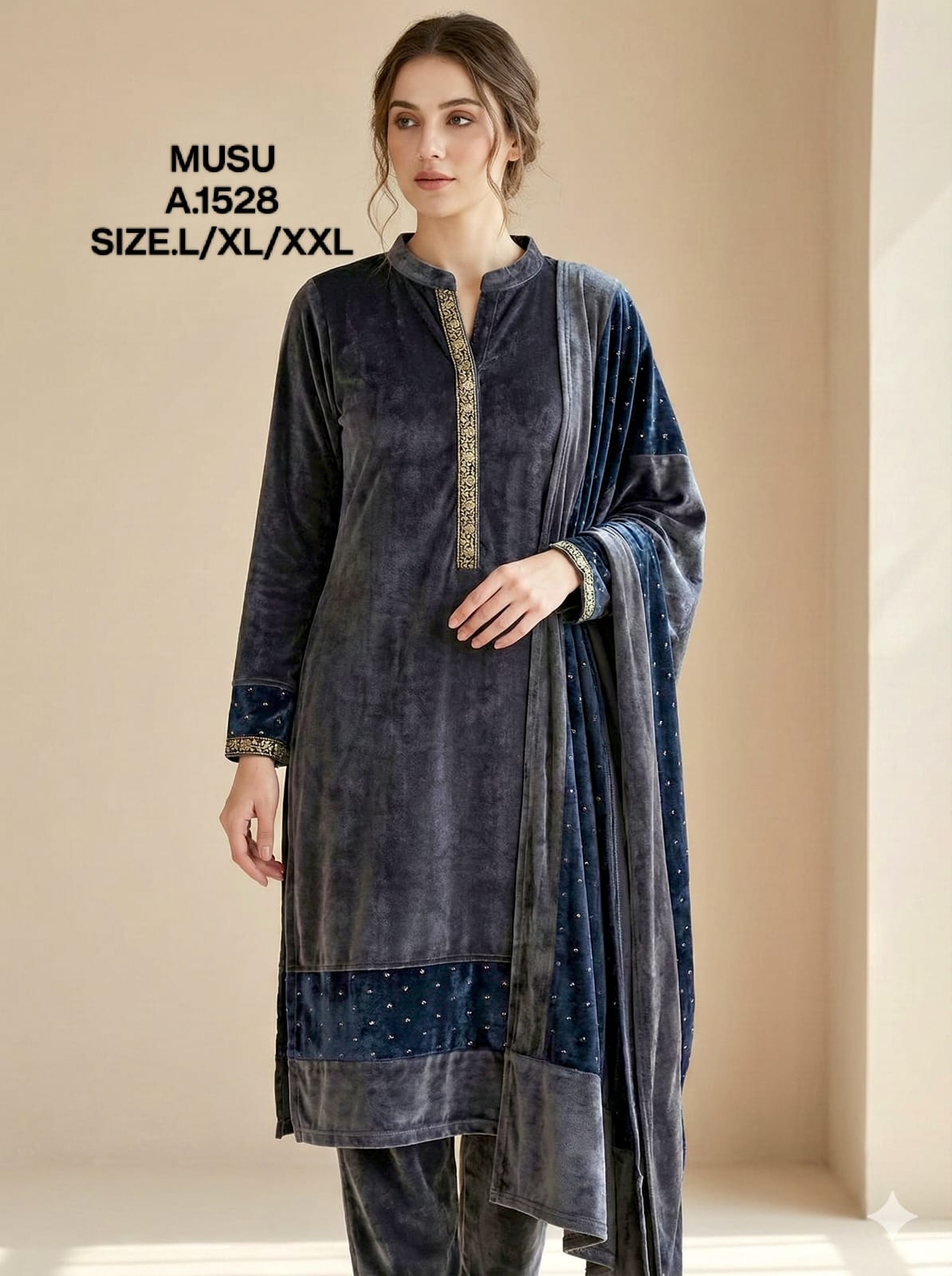 WABBI SABBI-KURTI SET-1528