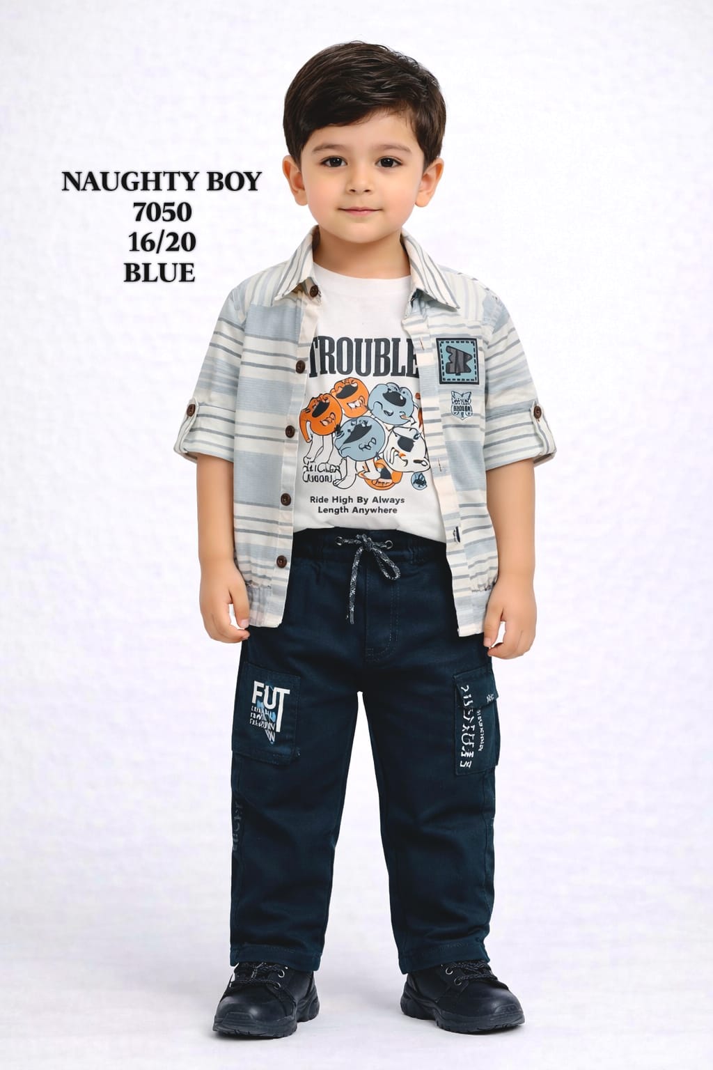 NAUGHTY BOY-PANT SUIT-7050