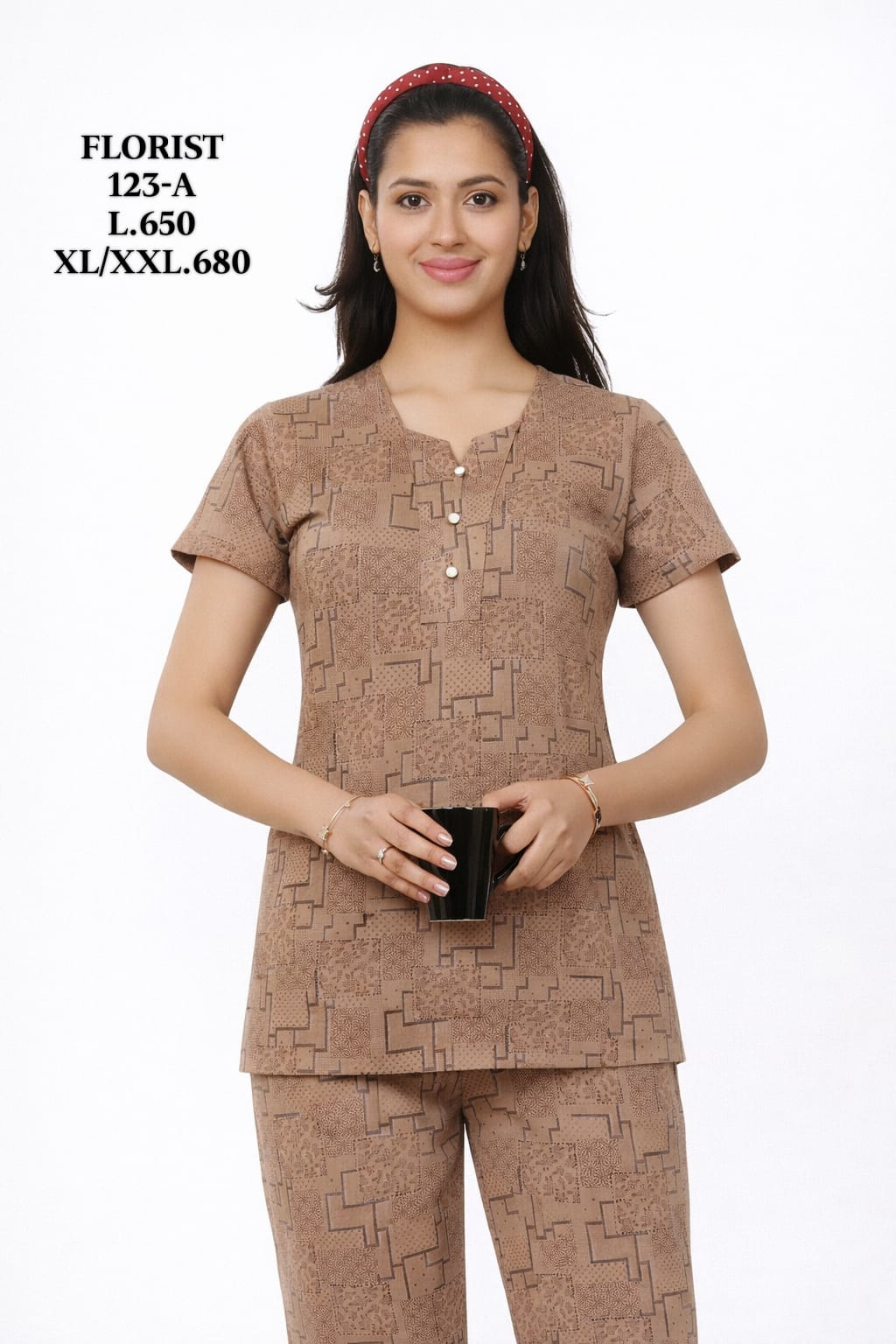 FLOURIST-NIGHT SUIT-123-A