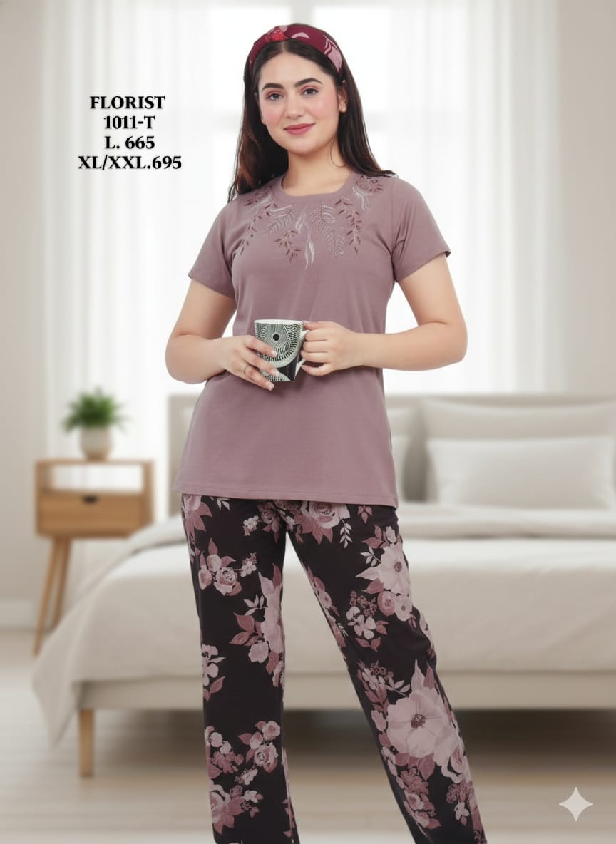 FLOURIST-NIGHT SUIT-1011-T