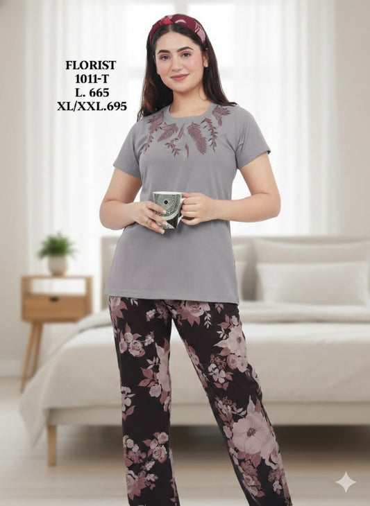 FLOURIST-NIGHT SUIT-1011-T