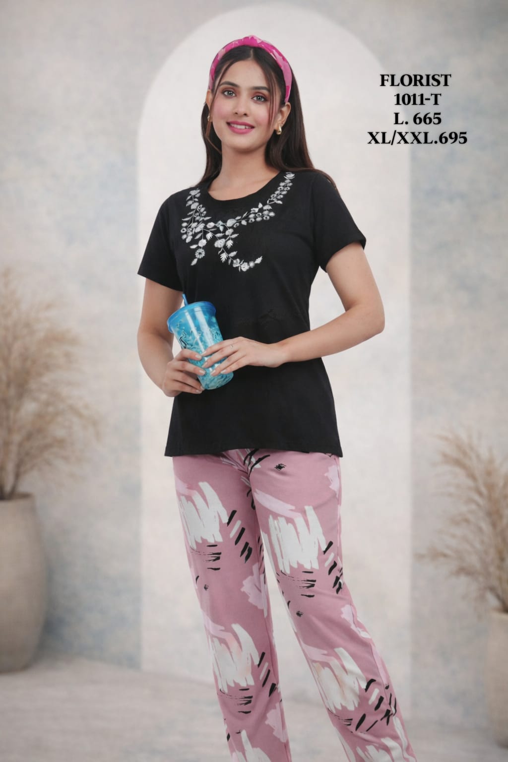 FLOURIST-NIGHT SUIT-1011-T