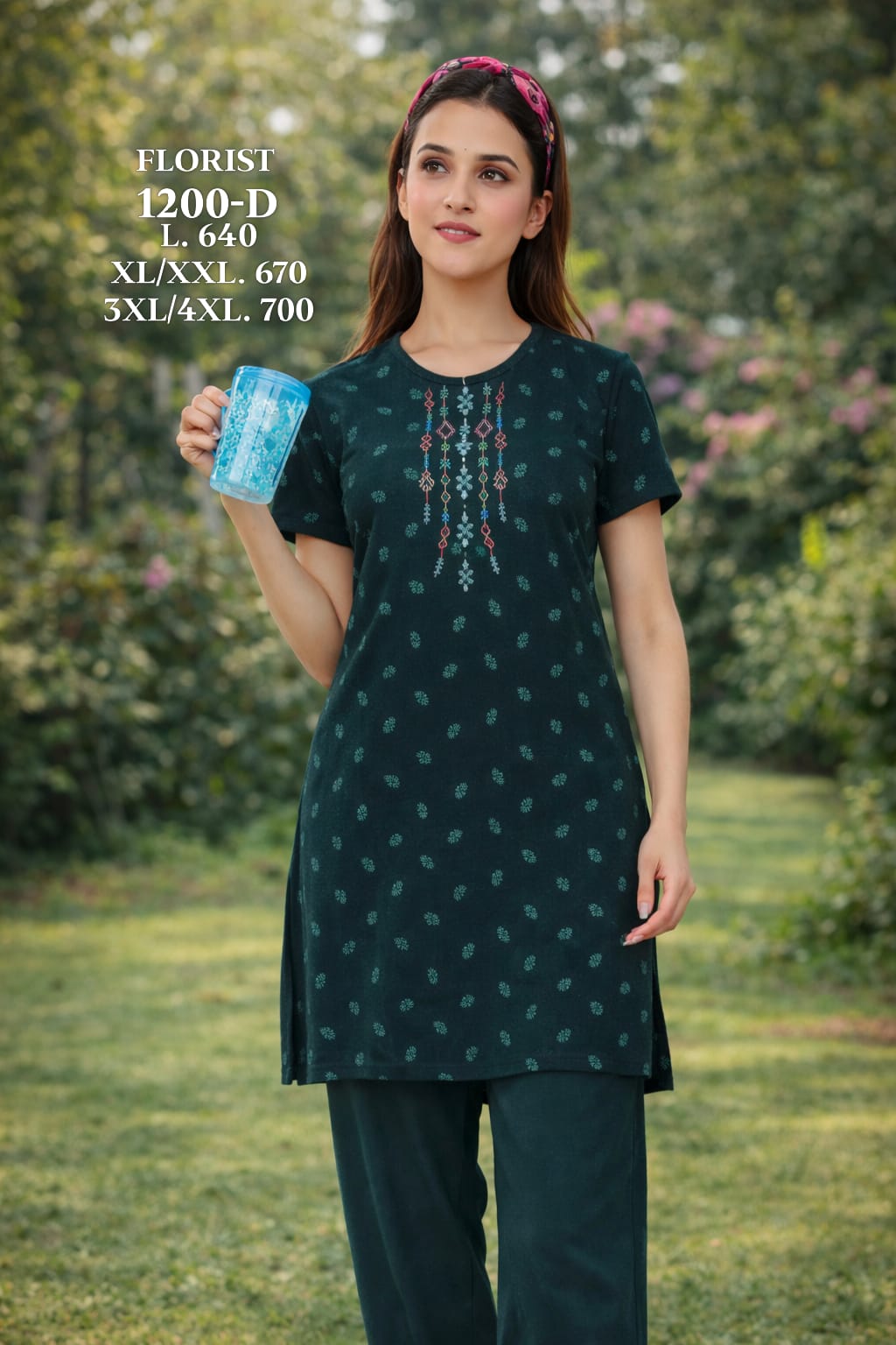 FLOURIST-NIGHT SUIT-1200