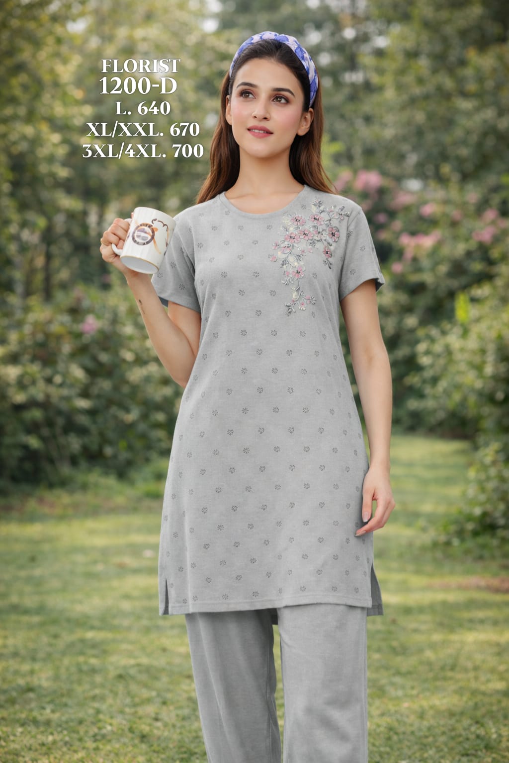 FLOURIST-NIGHT SUIT-1200