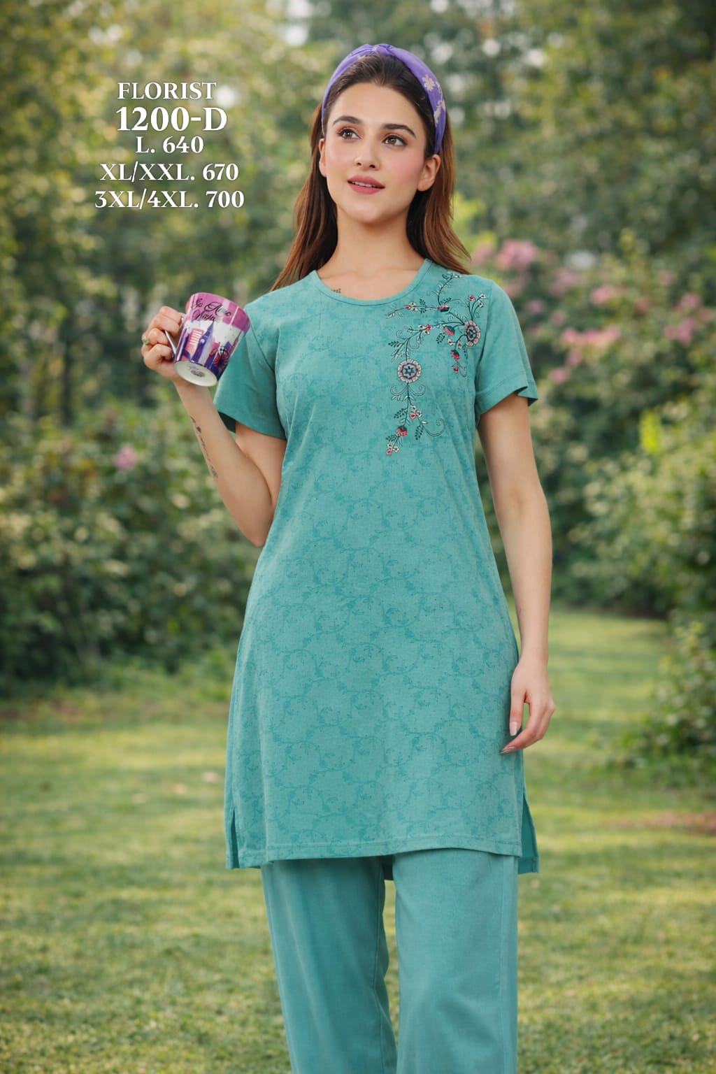 FLOURIST-NIGHT SUIT-1200