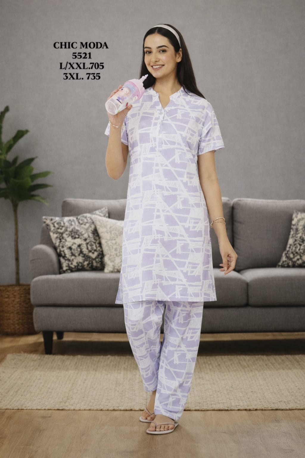 CHIC MODA-NIGHT SUIT-5521