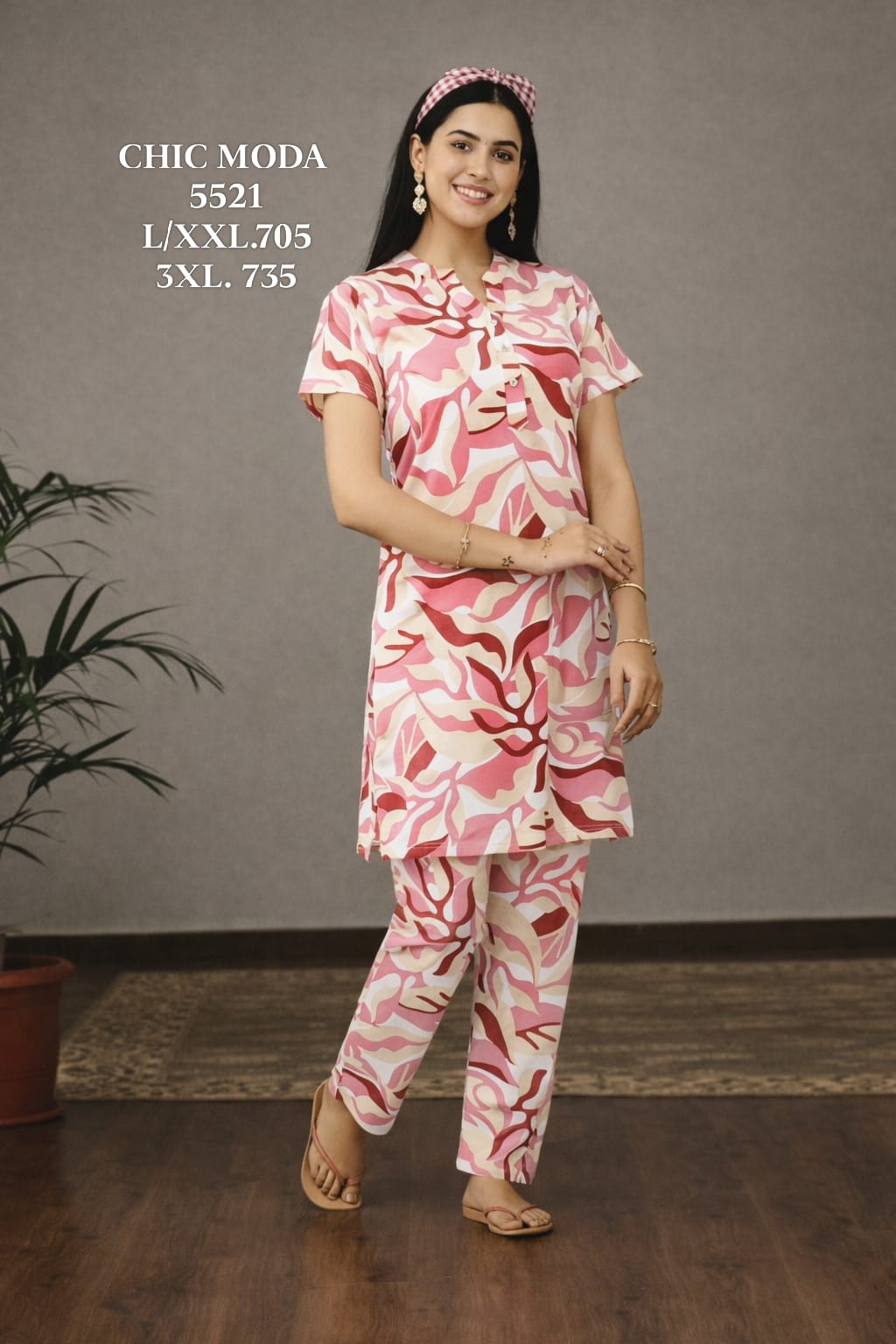 CHIC MODA-NIGHT SUIT-5521