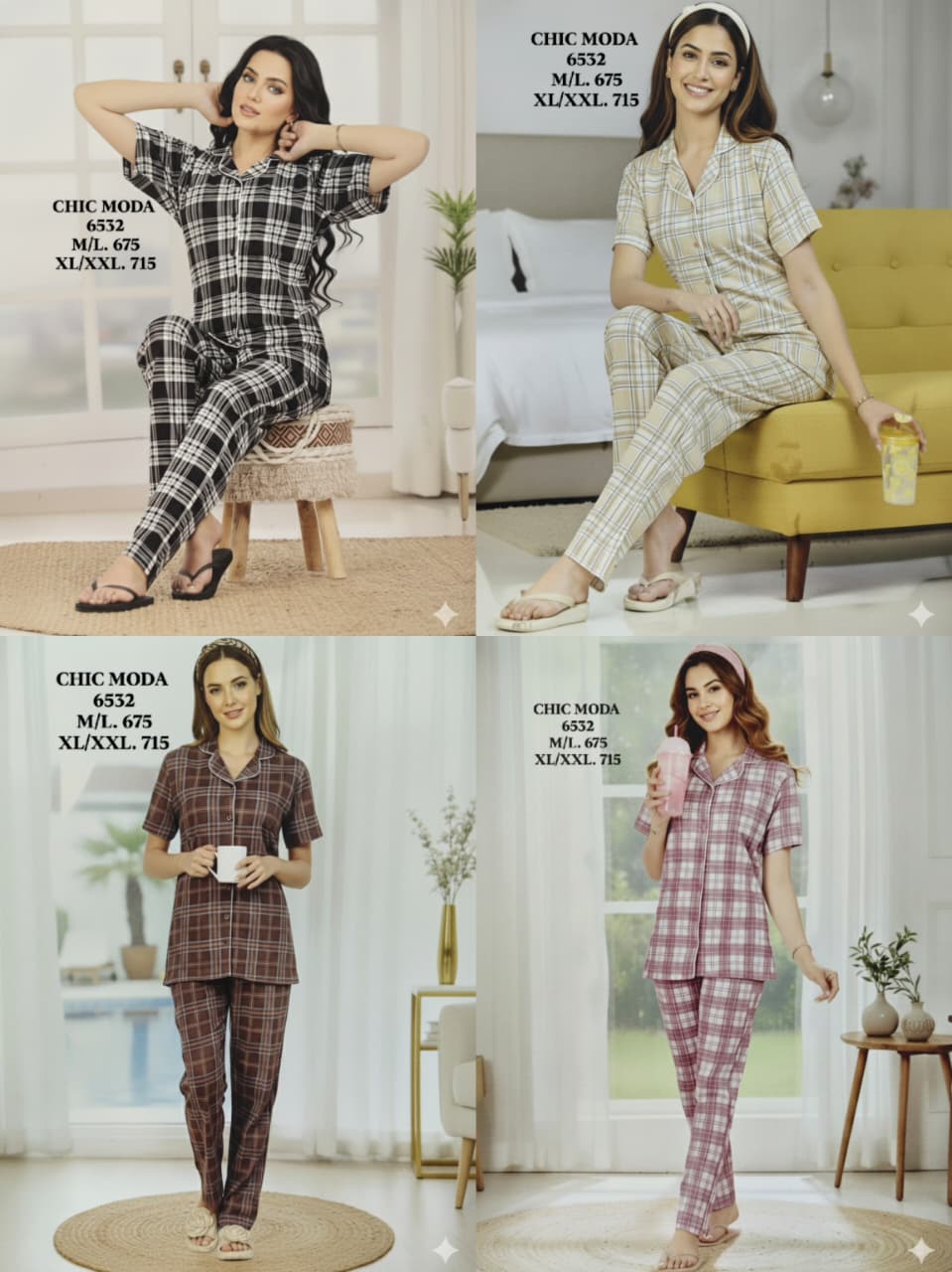 CHIC MODA-NIGHT SUIT-6532