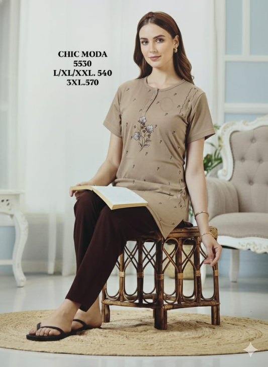 CHIC MODA-NIGHT SUIT-5530