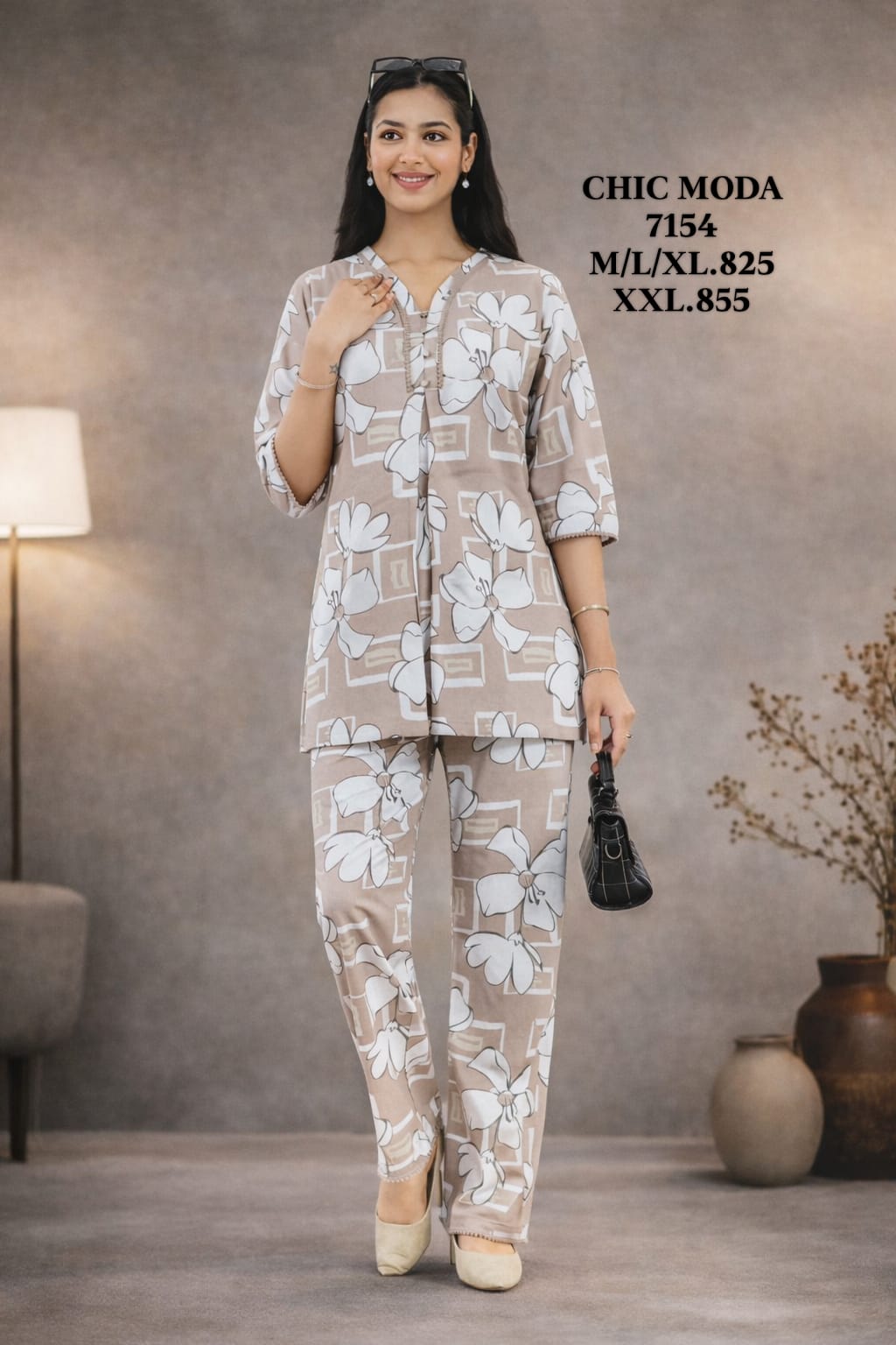CHIC MODA-NIGHT SUIT-7154