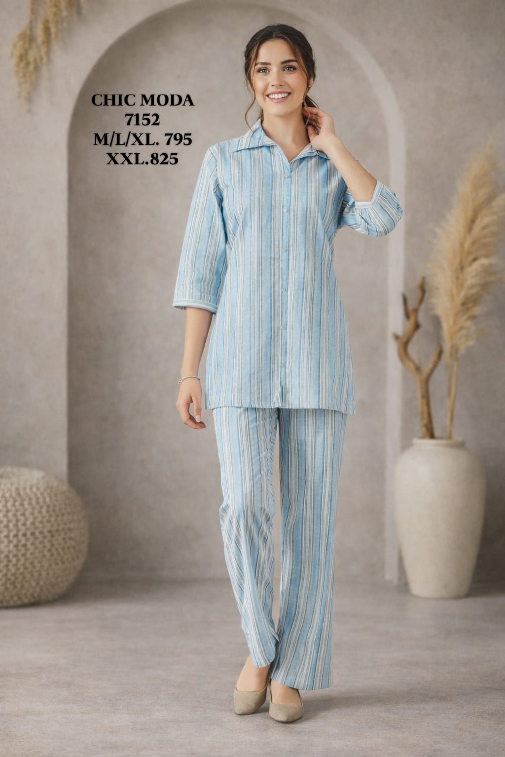 CHIC MODA-NIGHT SUIT-7152