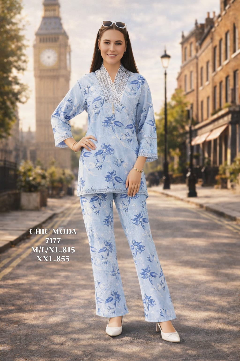 CHIC MODA-NIGHT SUIT-7177