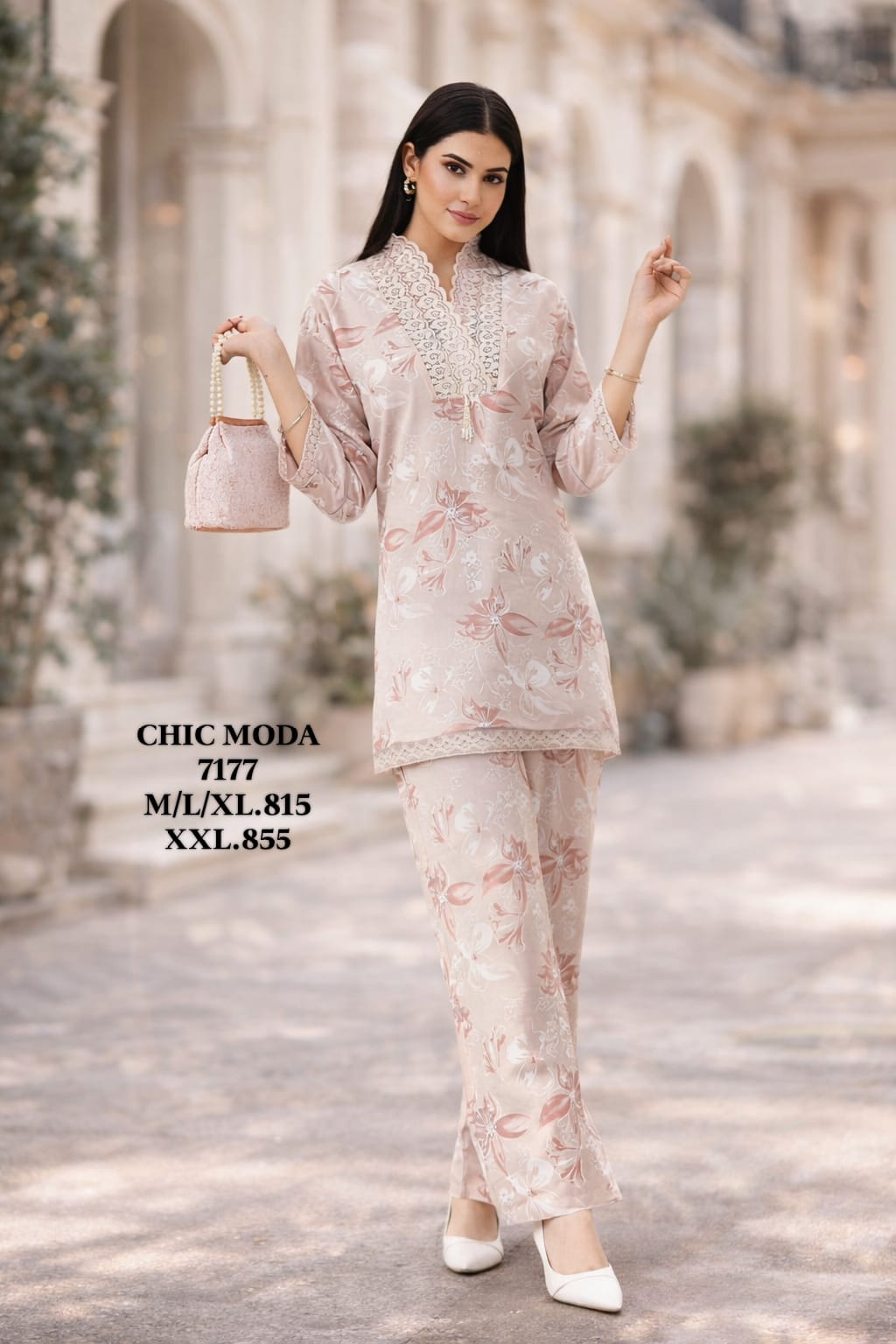 CHIC MODA-NIGHT SUIT-7177