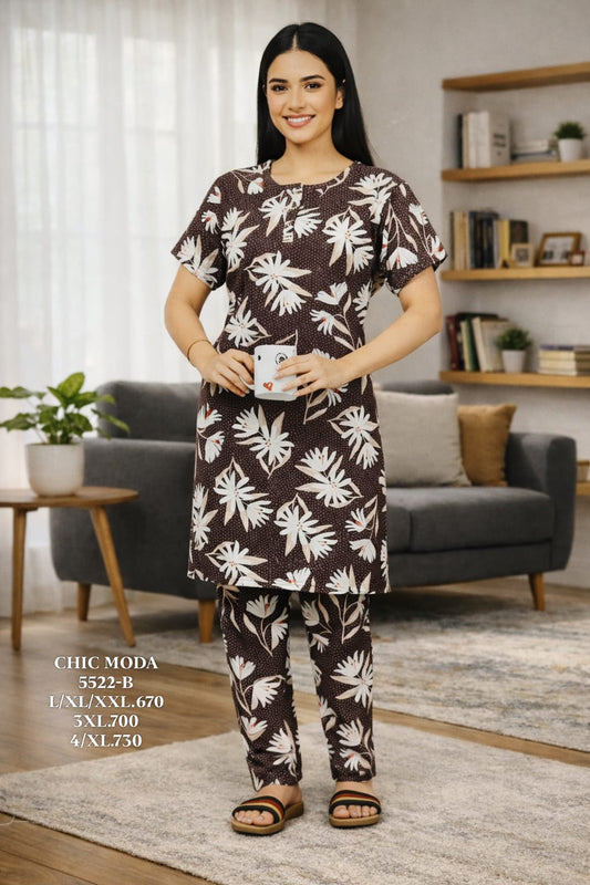 CHIC MODA-NIGHT SUIT-5522