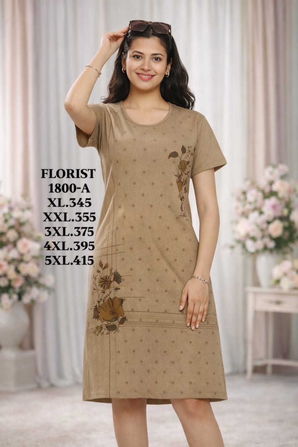 FLOURIST-LONG T-SHIRT-1800-A