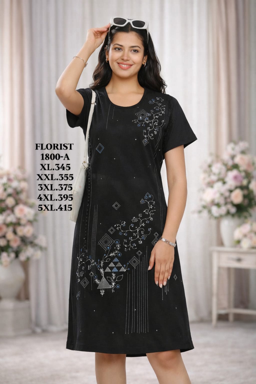 FLOURIST-LONG T-SHIRT-1800-A