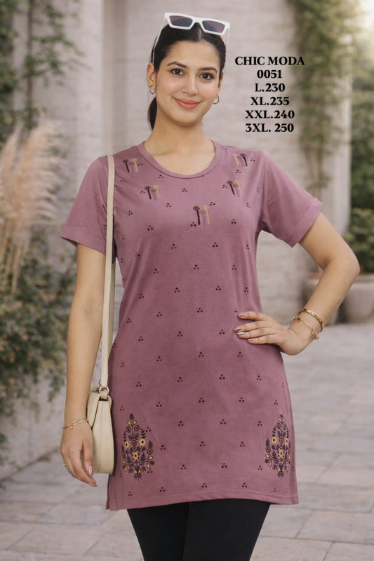 CHIC MODA-LONG TOP-0051