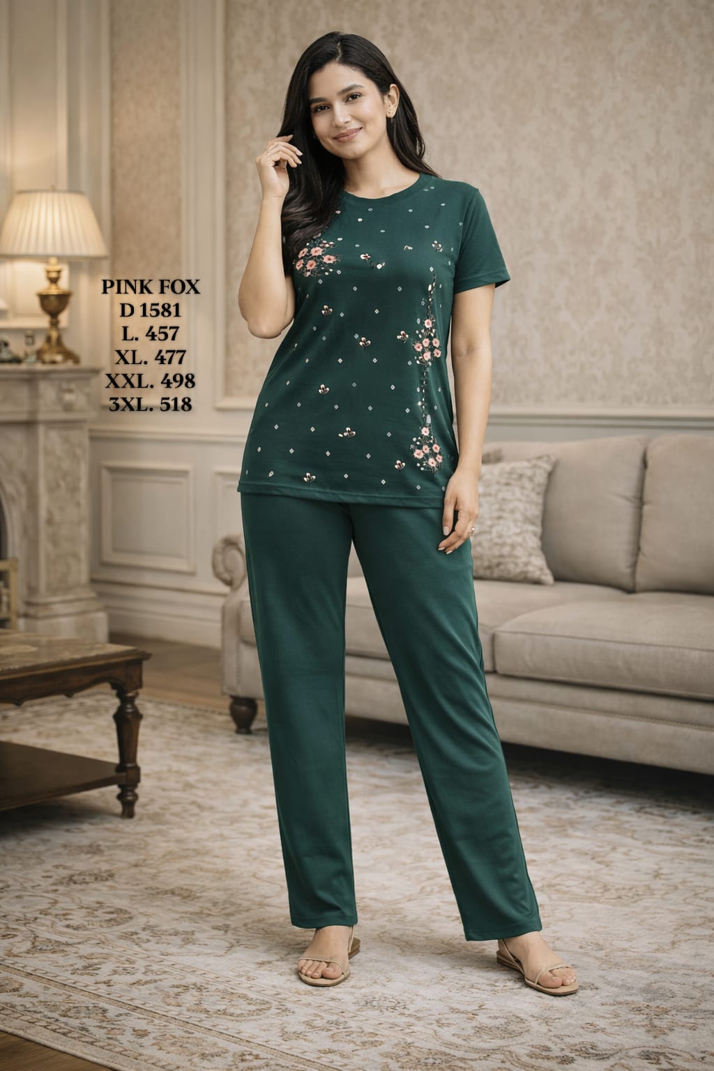 PINK FOX-NIGHT SUIT-1581