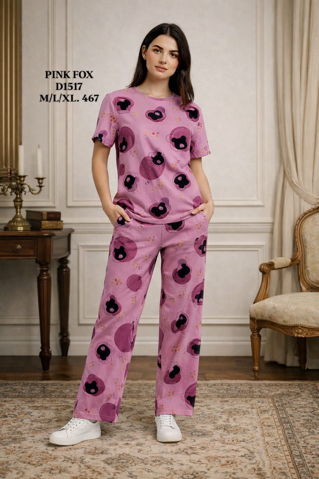 PINK FOX-NIGHT SUIT-1517