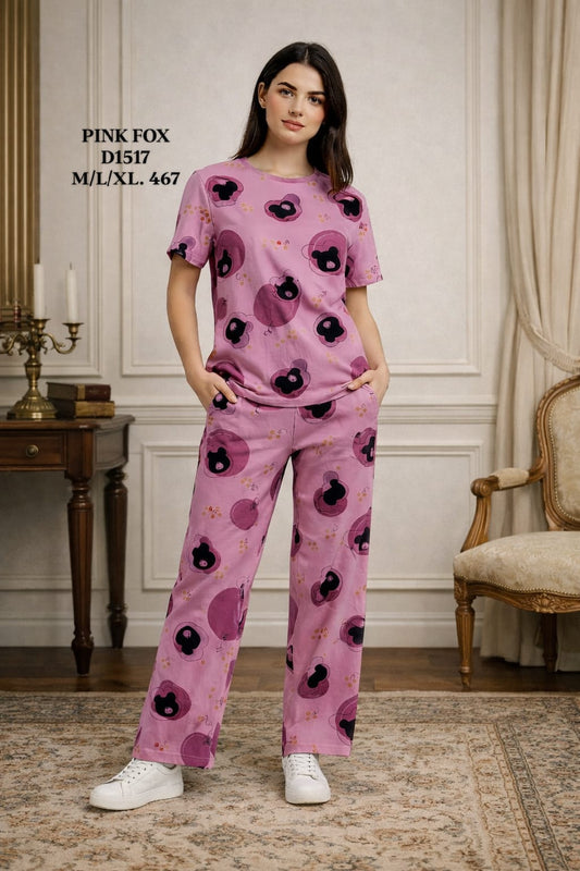 PINK FOX-NIGHT SUIT-1517