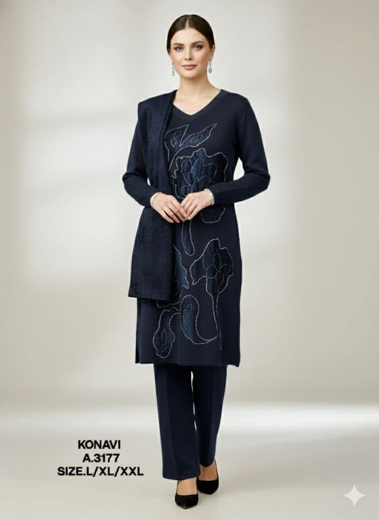 KONAVI -KURTI SET - 3177