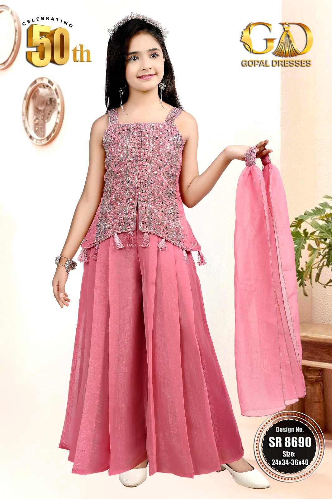 GOPAL DRESSES-SHARARA SUIT-8690